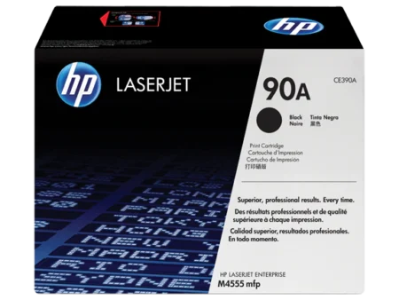 HP 90A Black Original LaserJet Toner Cartridge, CE390A